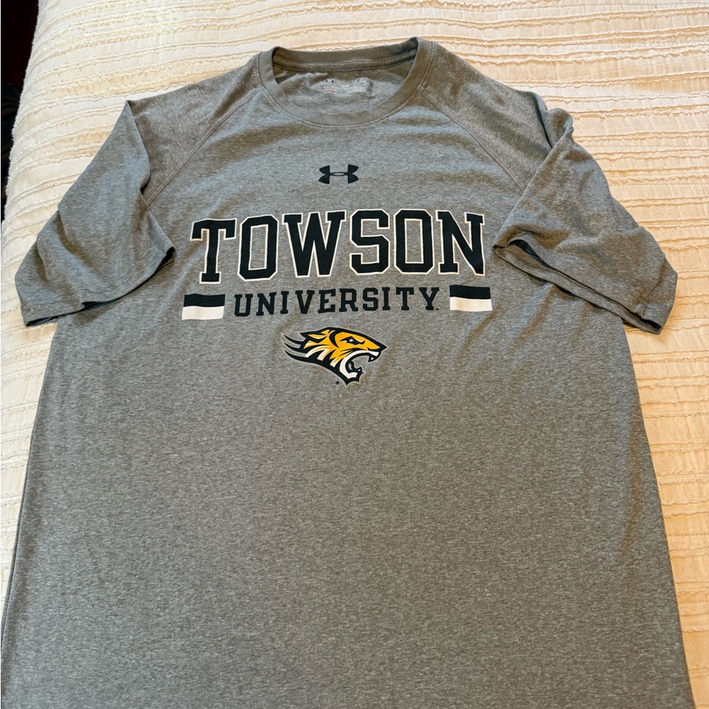 Under Armor Towson University T Shirt with Logo
